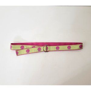 Pink and Green Seashell D Ring Belt Toe Goz